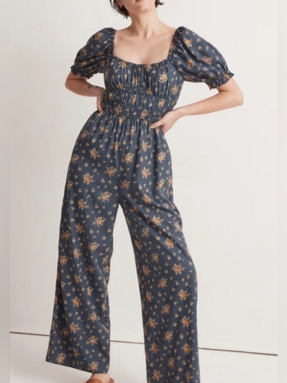 Madewell Floral Jumpsuit- Size L